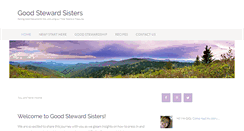 Desktop Screenshot of goodstewardsisters.com