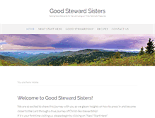 Tablet Screenshot of goodstewardsisters.com